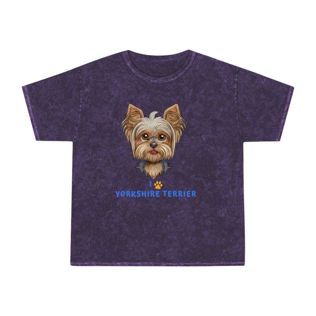 I love my Yorkshire Terrier Dog POD Unisex Mineral Wash T-Shirt