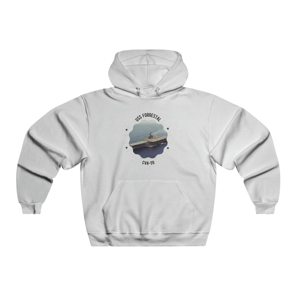 uss Forrestal CVA-59 United States Ships POD Men's NUBLEND® Hooded Sweatshirt