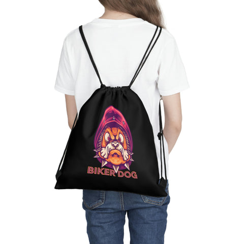 Biker Dog POD  Outdoor Drawstring Bag