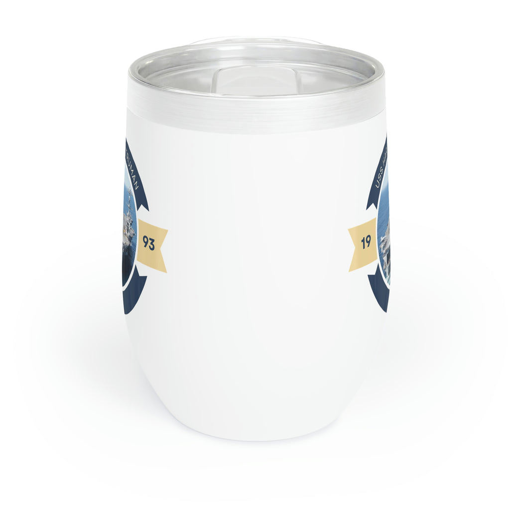 USS Harry S. Truman CVN-75 POD Navy Ship  Chill Wine Tumbler