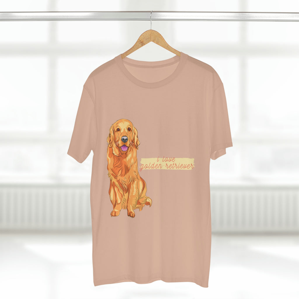 I love my Golden Retriever Dog POD Men's Staple Tee