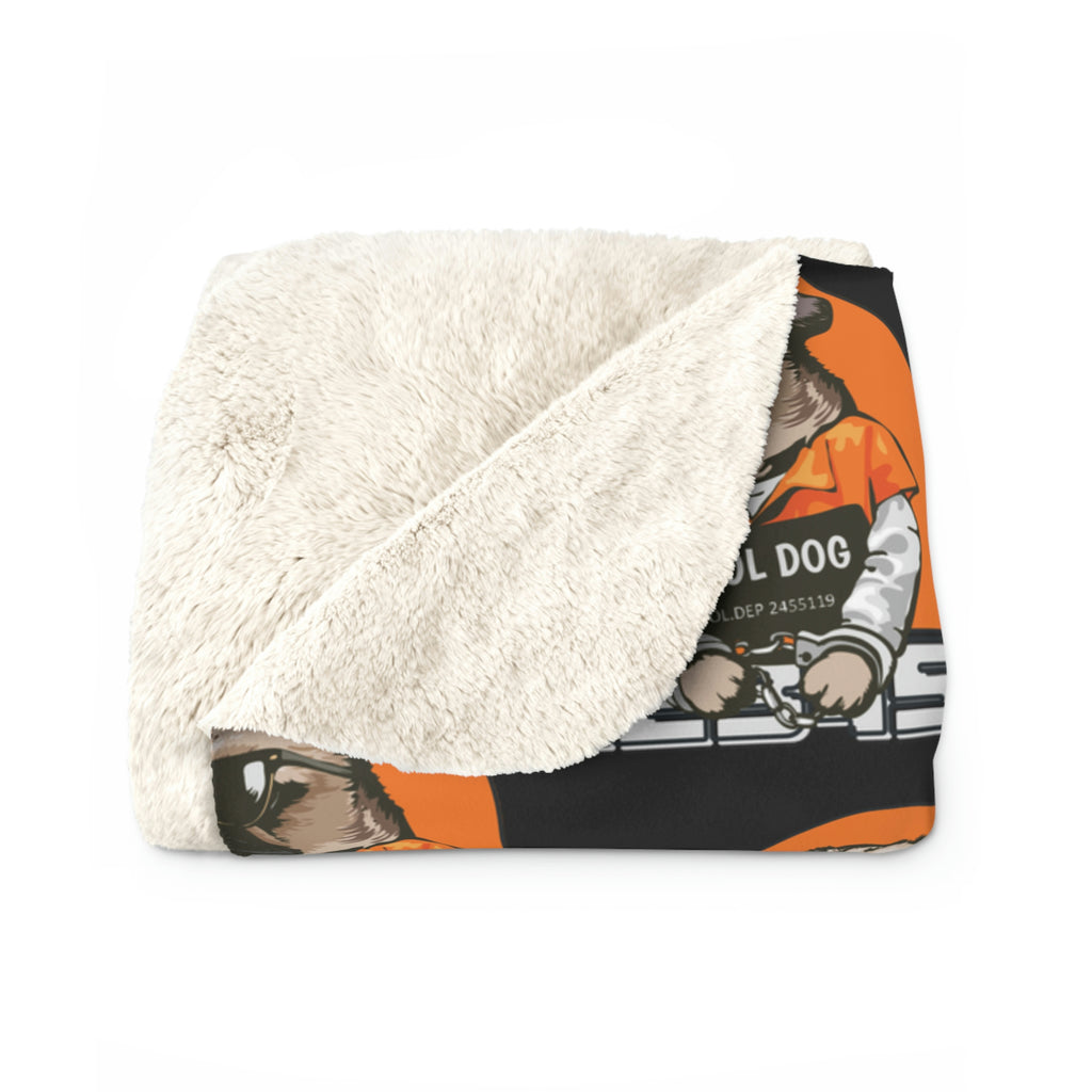 Cool Dog Sherpa Fleece Blanket POD