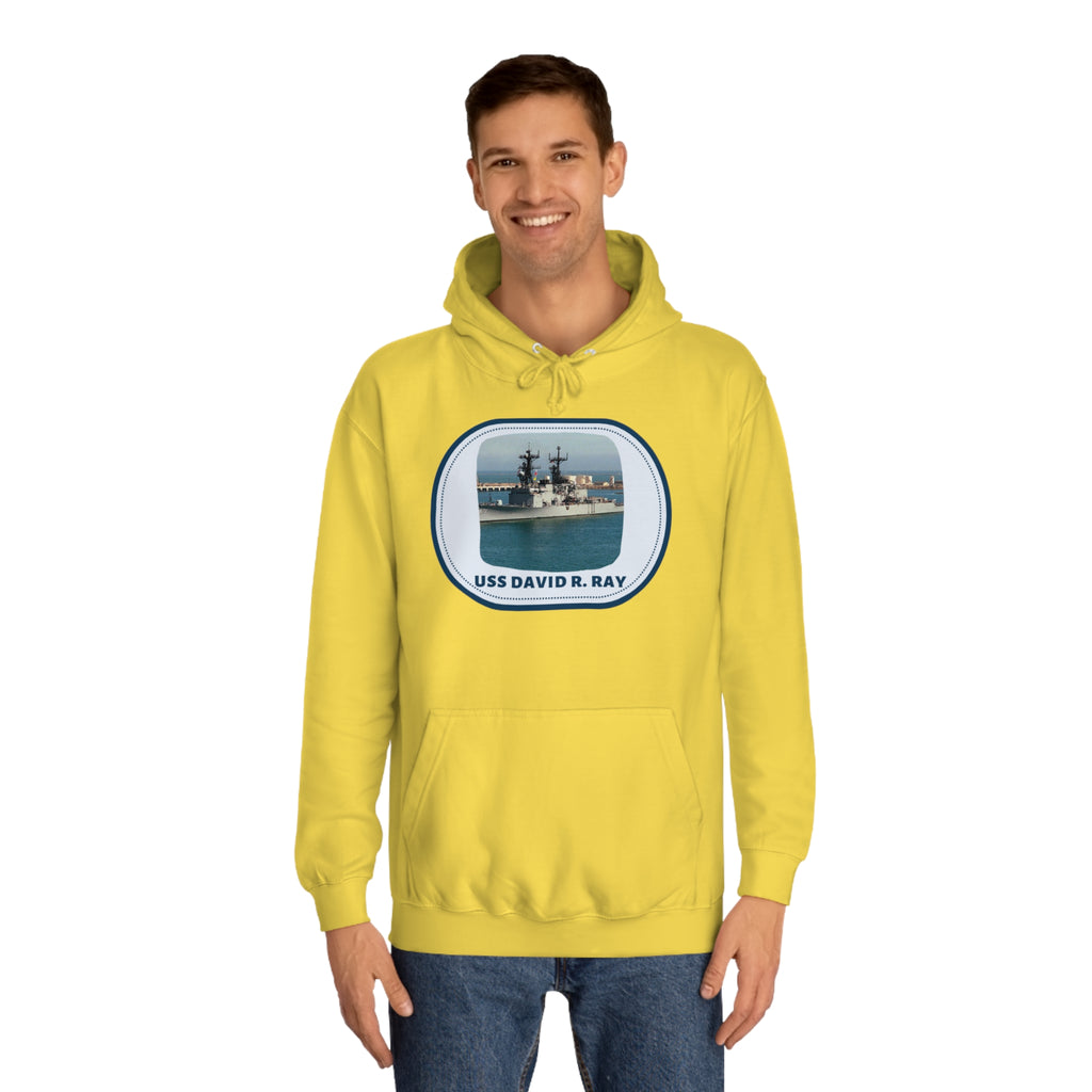 USS David R. Ray United States Ships POD Unisex College Hoodie