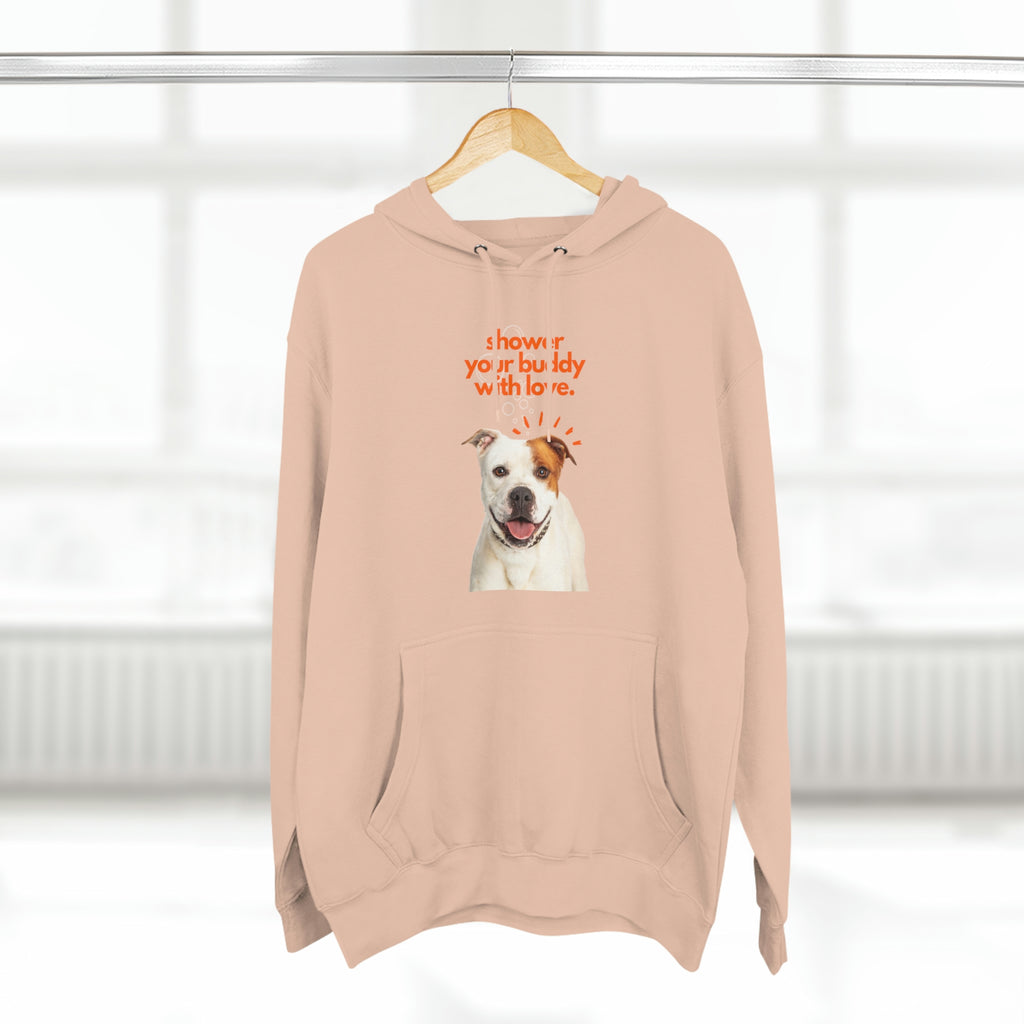 shower your buddy with love dog  Unisex Premium Pullover Hoodie