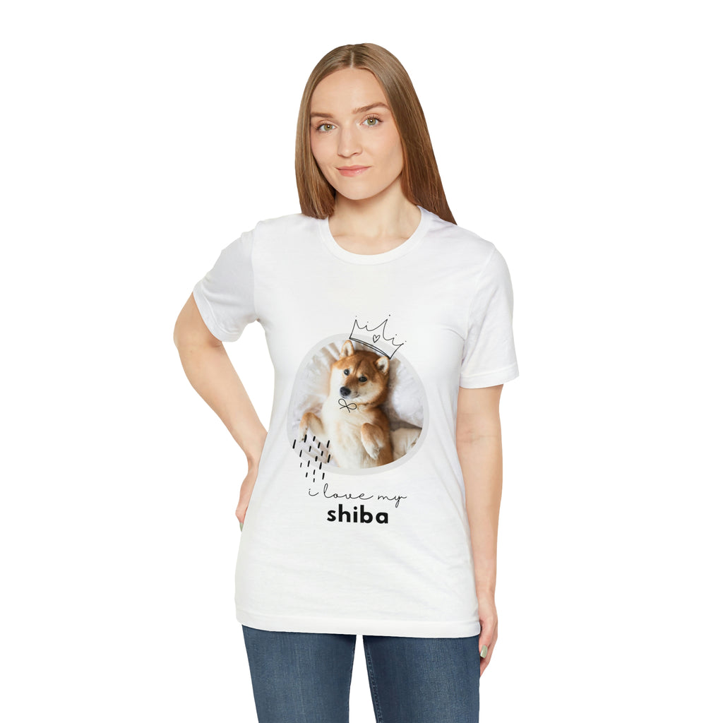 I love my Shiba Dog POD Unisex Jersey Short Sleeve Tee