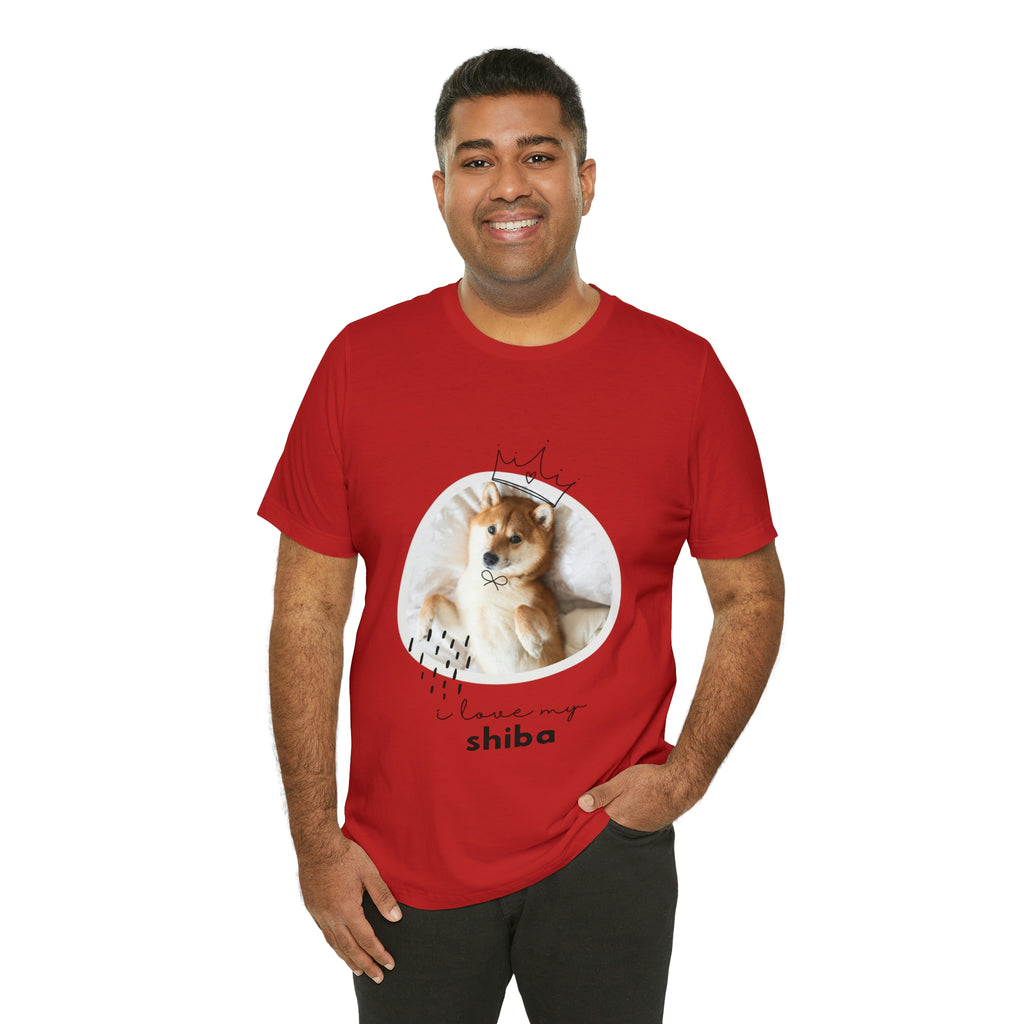 I love my Shiba Dog POD Unisex Jersey Short Sleeve Tee