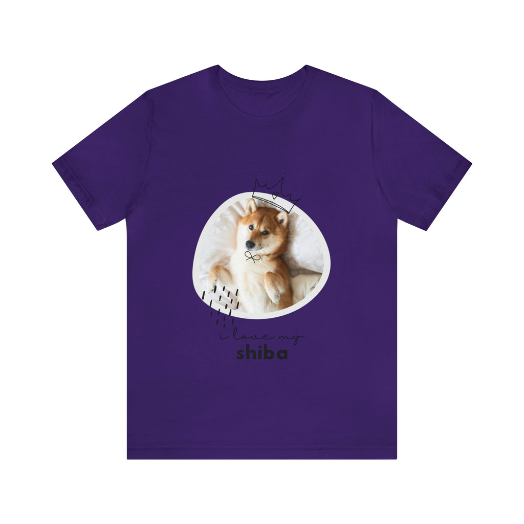 I love my Shiba Dog POD Unisex Jersey Short Sleeve Tee