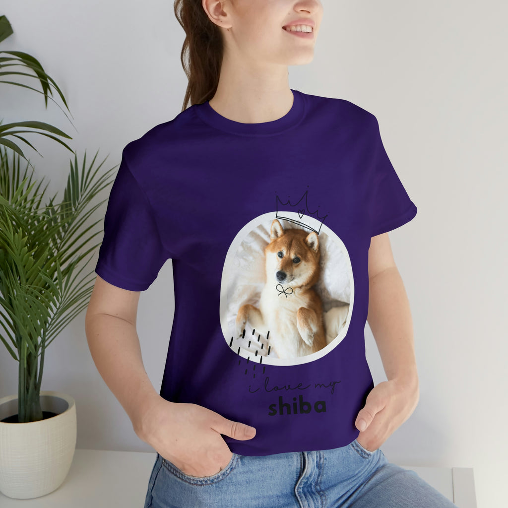 I love my Shiba Dog POD Unisex Jersey Short Sleeve Tee