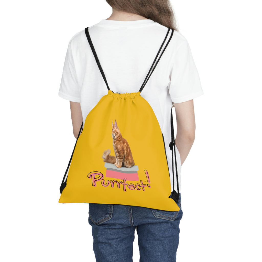 Purrfect Cat POD Outdoor Drawstring Bag