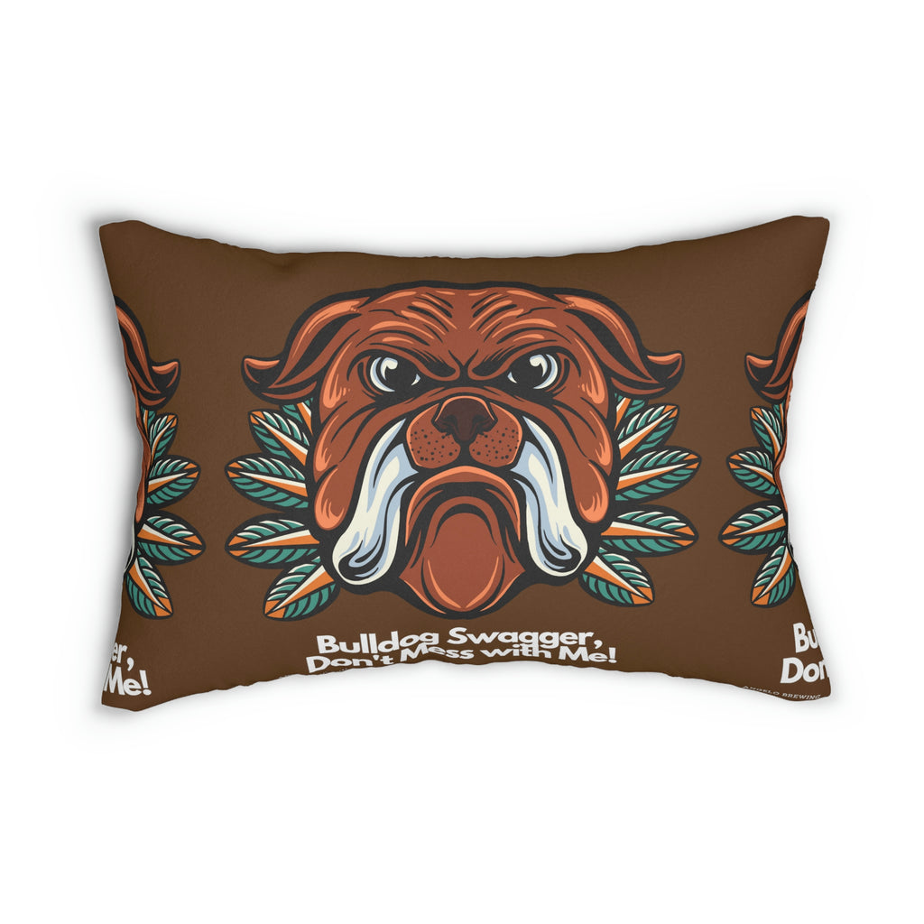 Bulldog Swagger POD Spun Polyester Lumbar Pillow