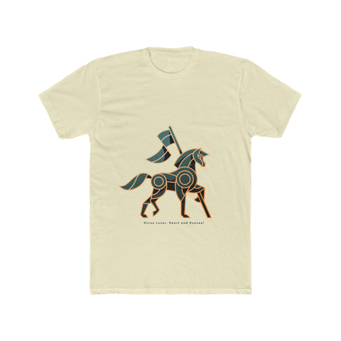 Horse Lover Hooves POD Men's Cotton Crew Tee