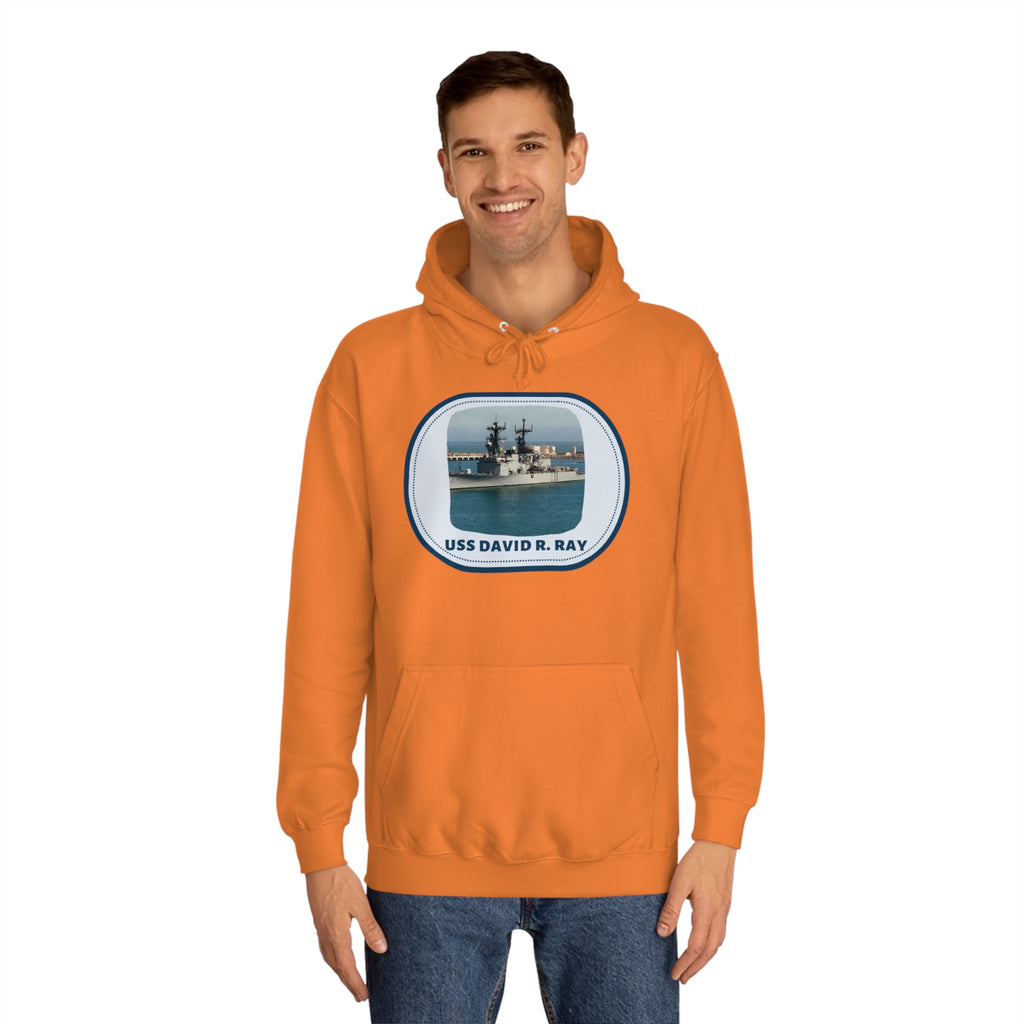 USS David R. Ray United States Ships POD Unisex College Hoodie