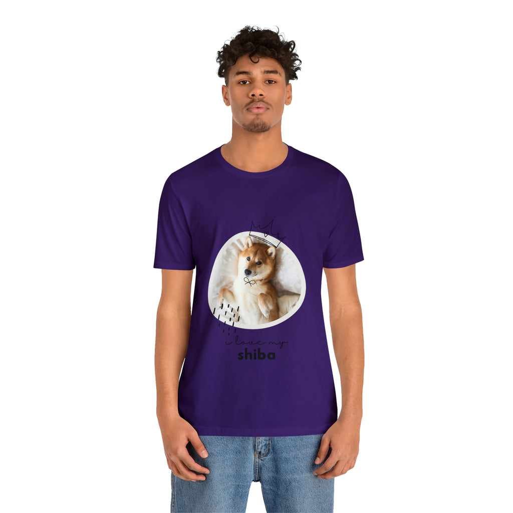 I love my Shiba Dog POD Unisex Jersey Short Sleeve Tee