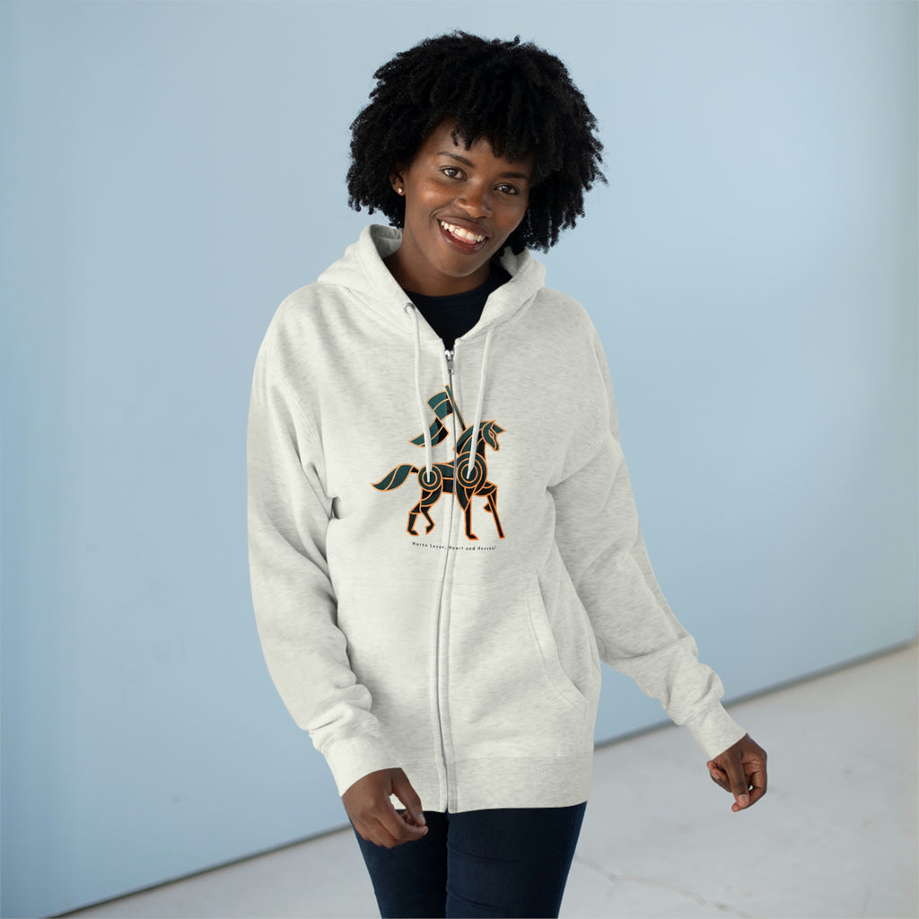 Horse Lover Hooves POD Unisex Premium Full Zip Hoodie