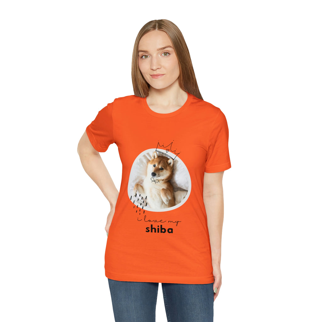 I love my Shiba Dog POD Unisex Jersey Short Sleeve Tee