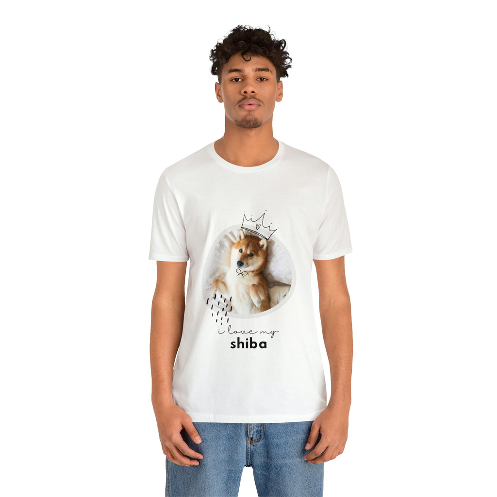 I love my Shiba Dog POD Unisex Jersey Short Sleeve Tee