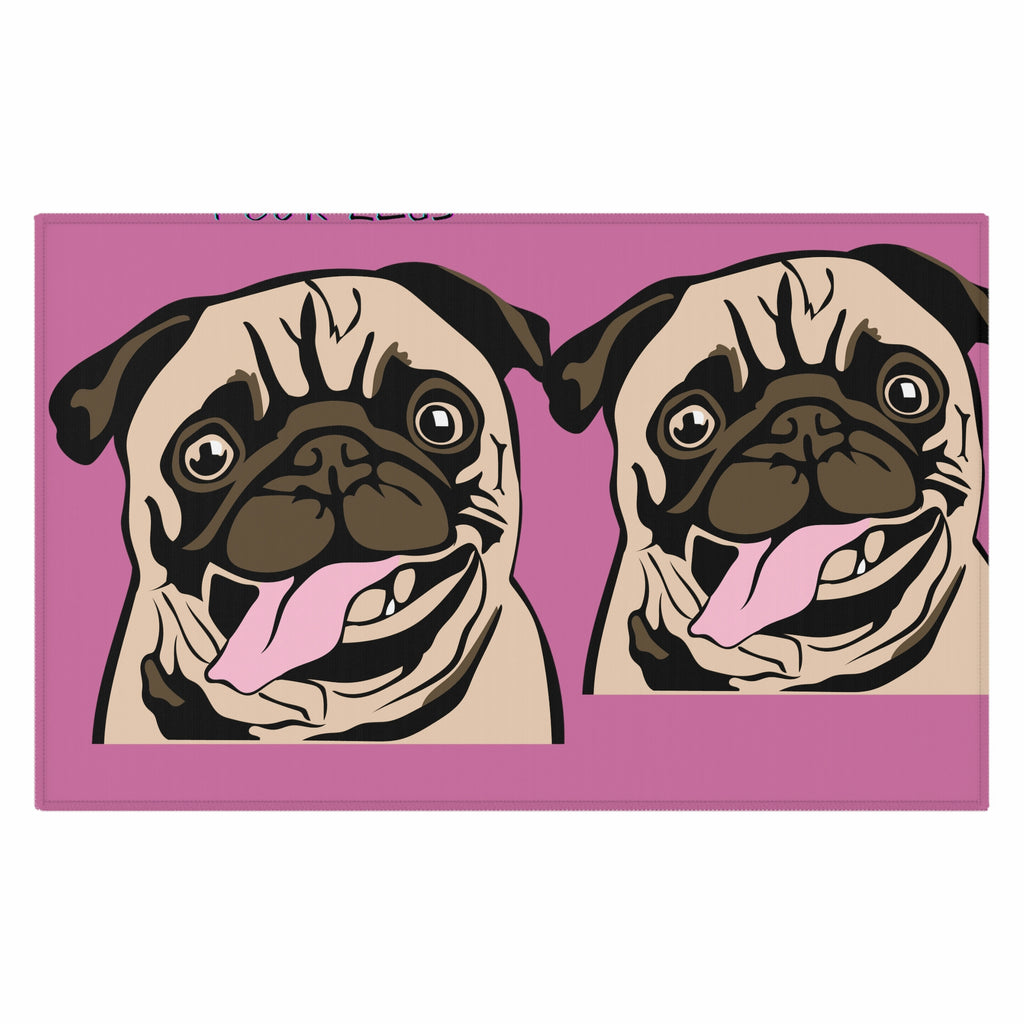 Pug Therapist Dog POD Dornier Rug