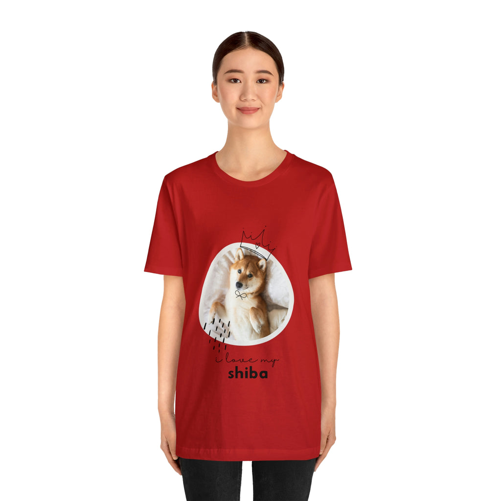 I love my Shiba Dog POD Unisex Jersey Short Sleeve Tee