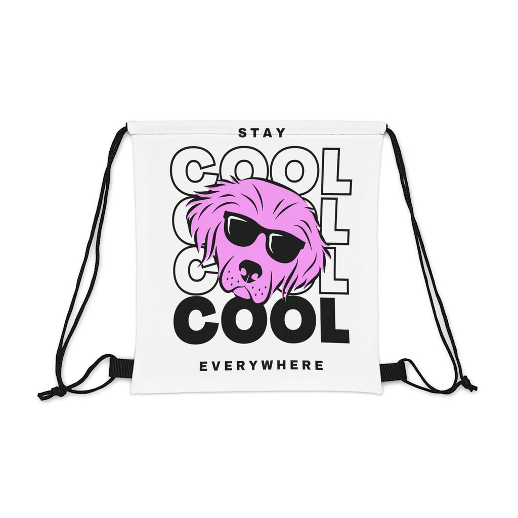 Cool Dog Everywhere POD Outdoor Drawstring Bag