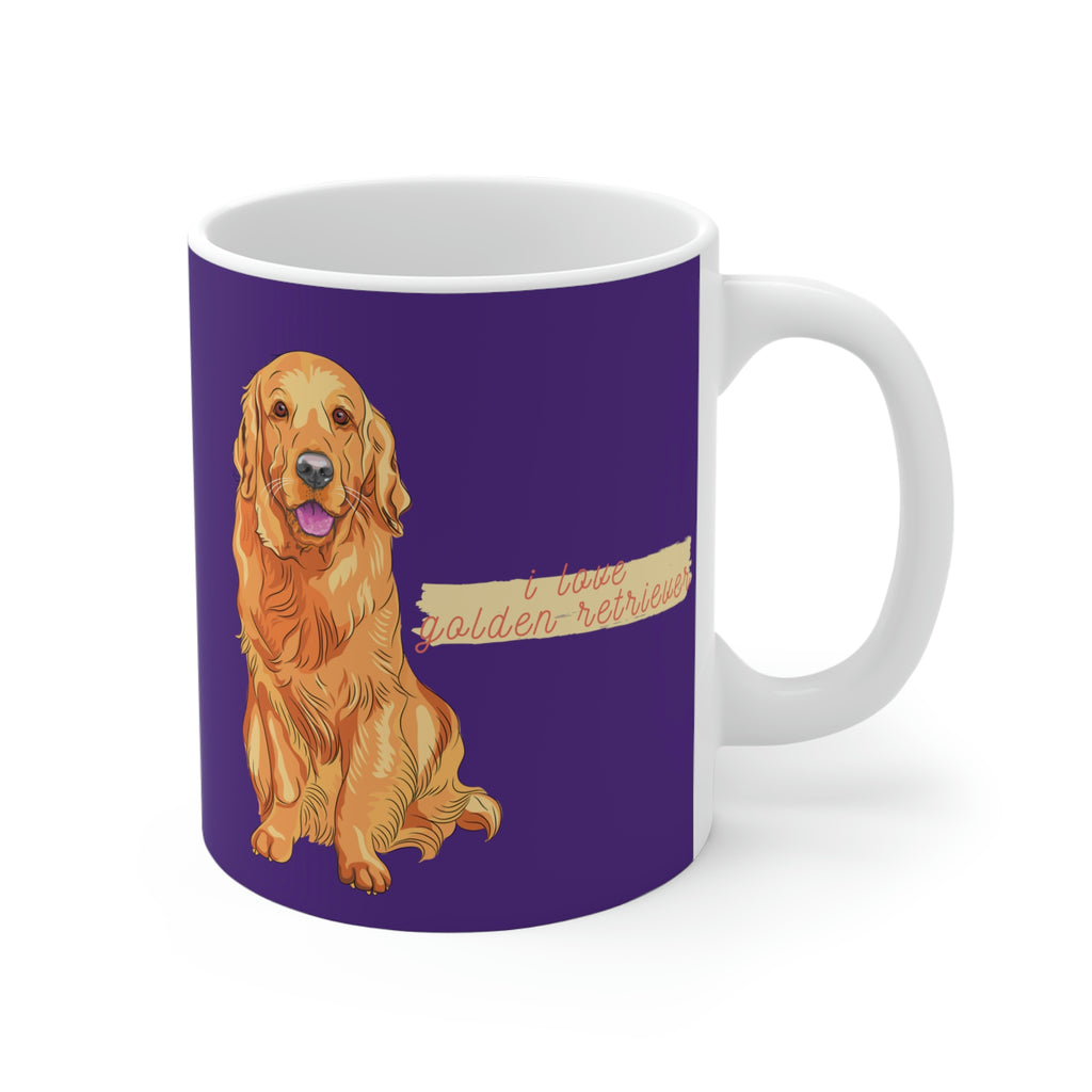 I love my Golden Retriever Dog POD Mug 11oz