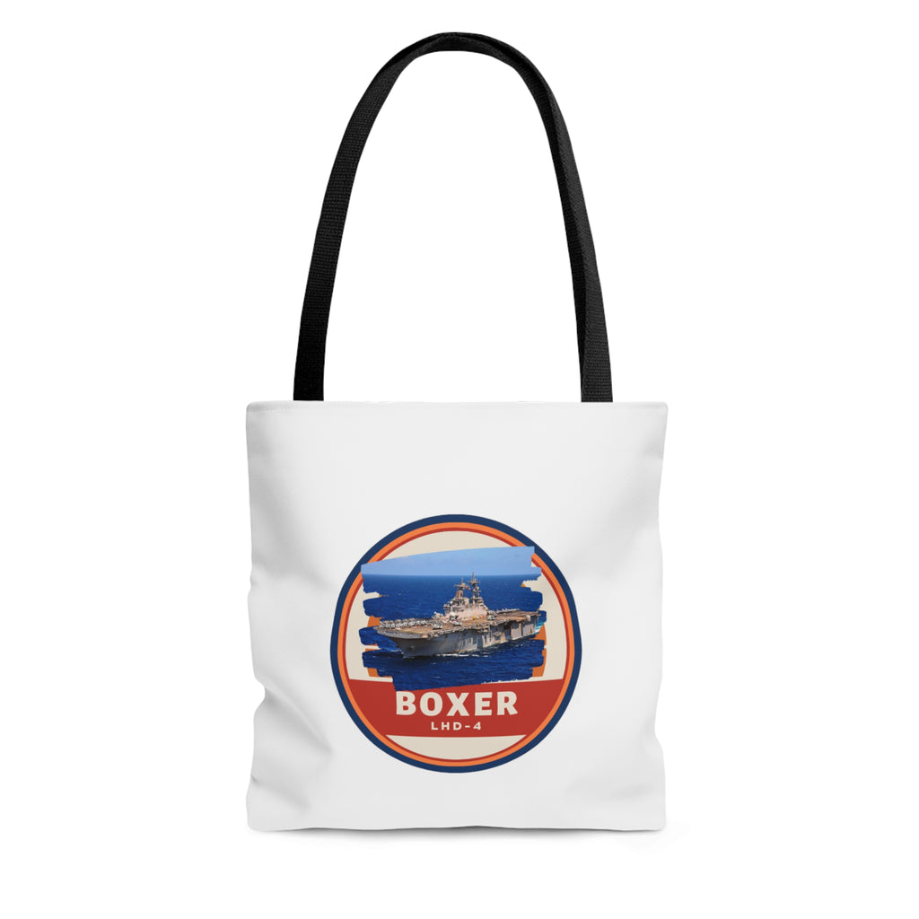 USS Boxer LHD-4 United States Ships pod Tote Bag (AOP)