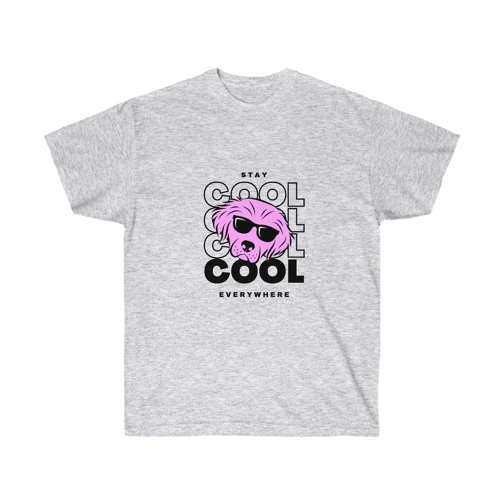 Cool Dog Everywhere POD Unisex Ultra Cotton Tee