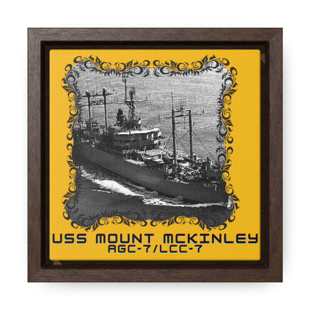 USS Mount Mckinley AGC-7/lcc-7 United States Ship POD Gallery Canvas Wraps, Square Frame