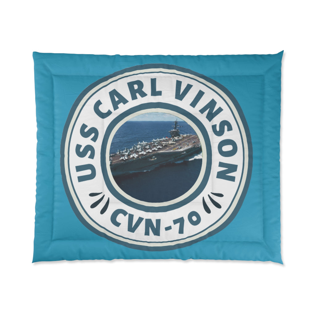 uss Carl Vinson cvn-70 United States Ships POD Comforter