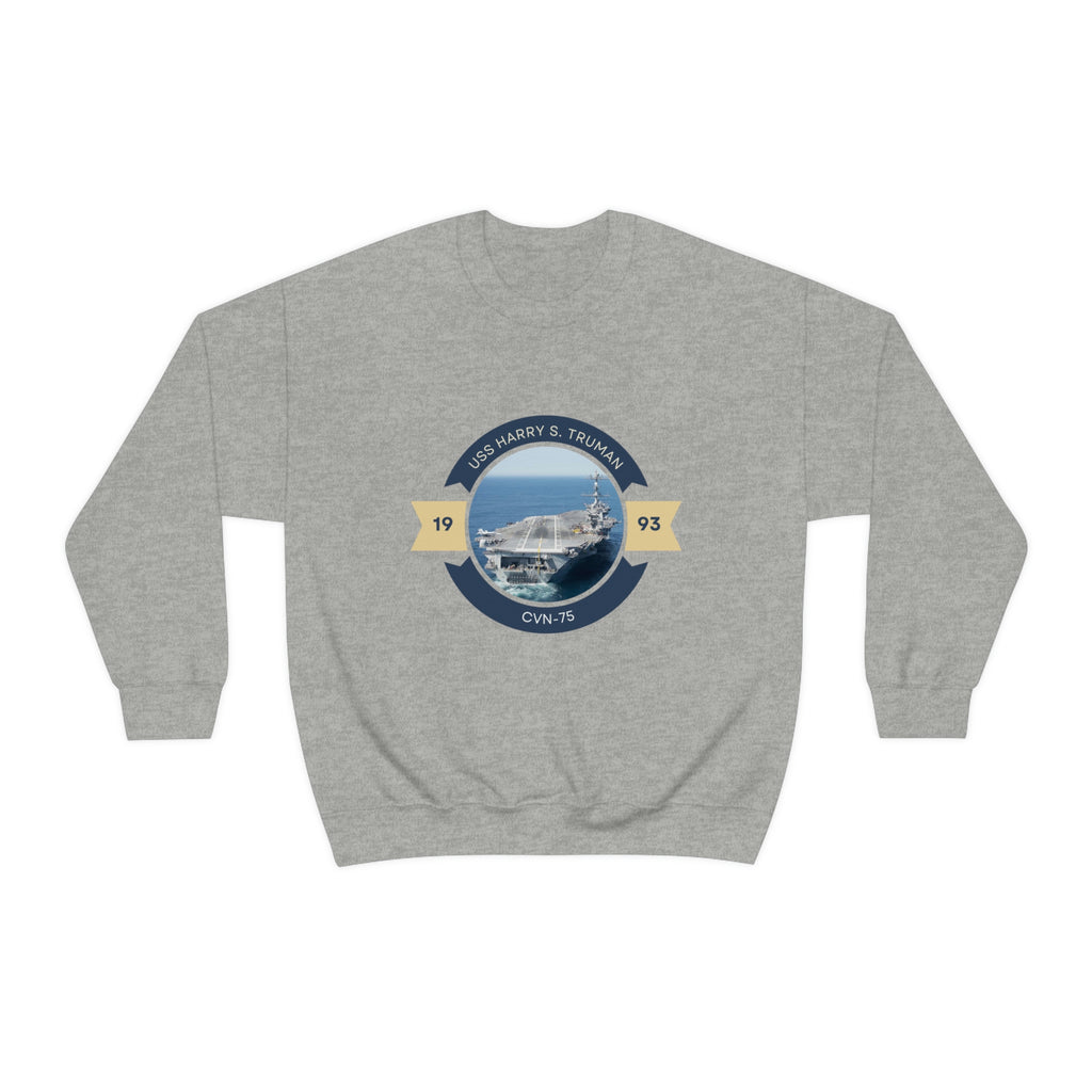 USS Harry S. Truman CVN-75 POD Navy Ship  Unisex Heavy Blend™ Crewneck Sweatshirt