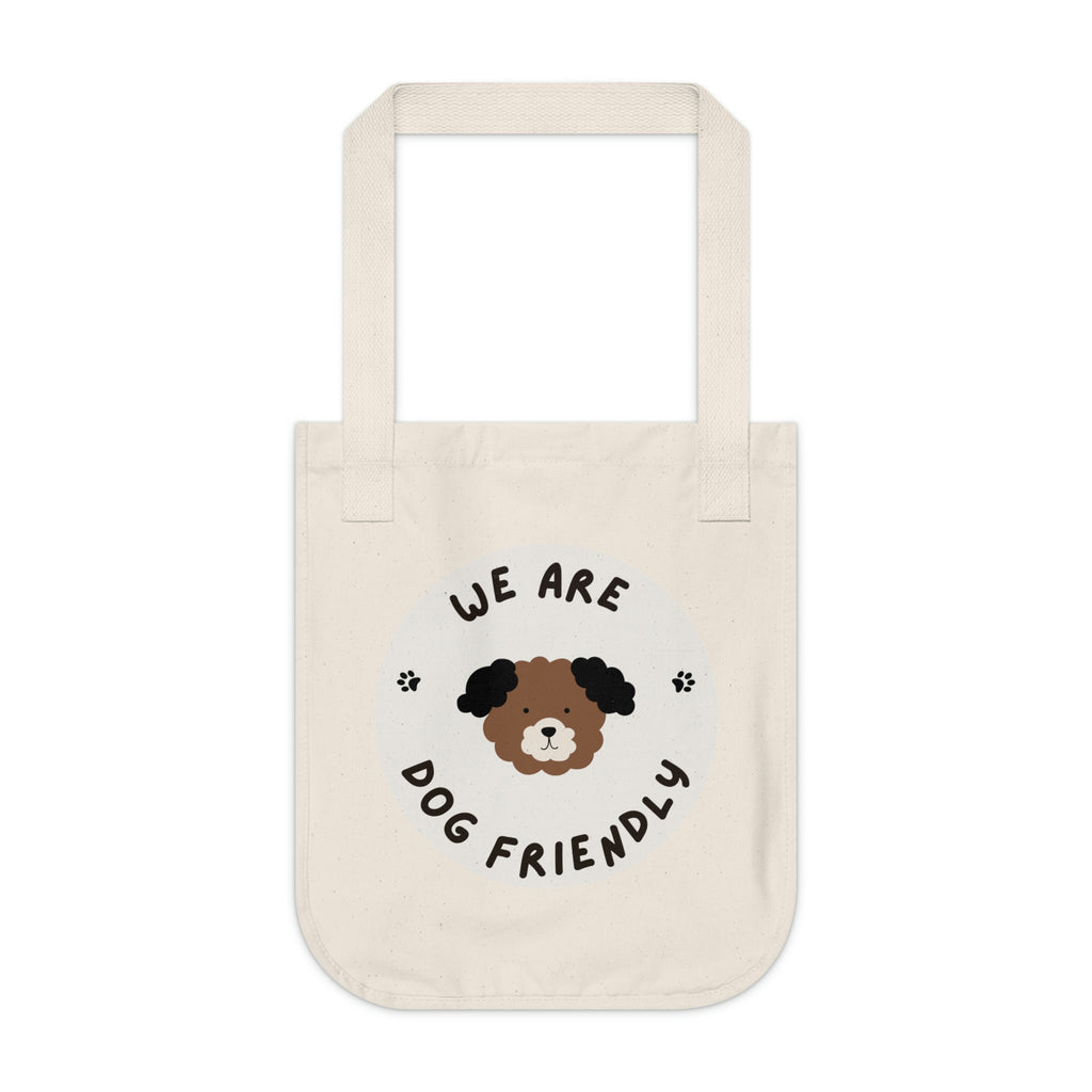 We are Dog Friendly POD Organic Canvas Tote Bag