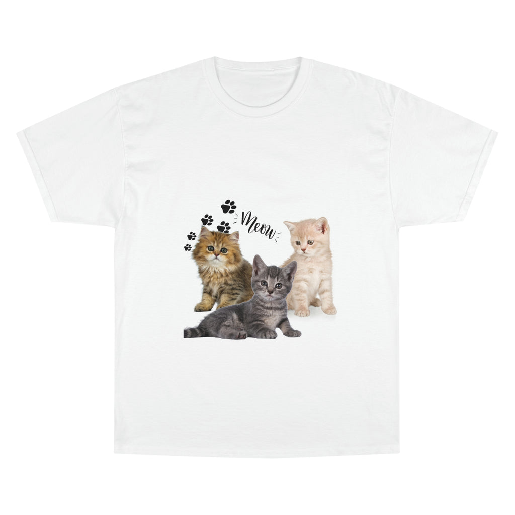 Three Persian Cats Meow POD Cat  Champion T-Shirt