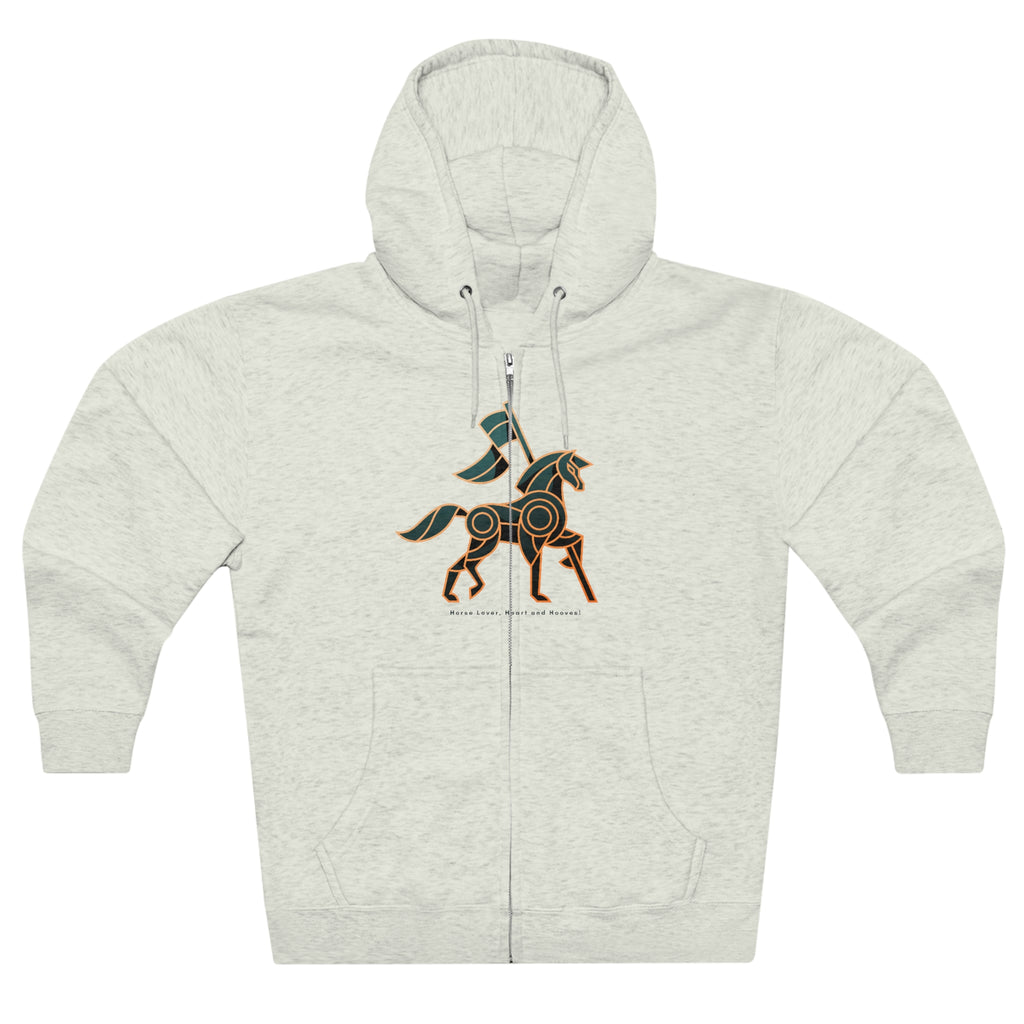 Horse Lover Hooves POD Unisex Premium Full Zip Hoodie