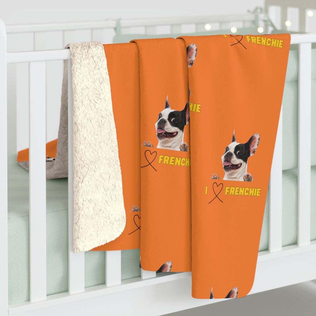 I love my French Bulldog Dog POD Sherpa Fleece Blanket