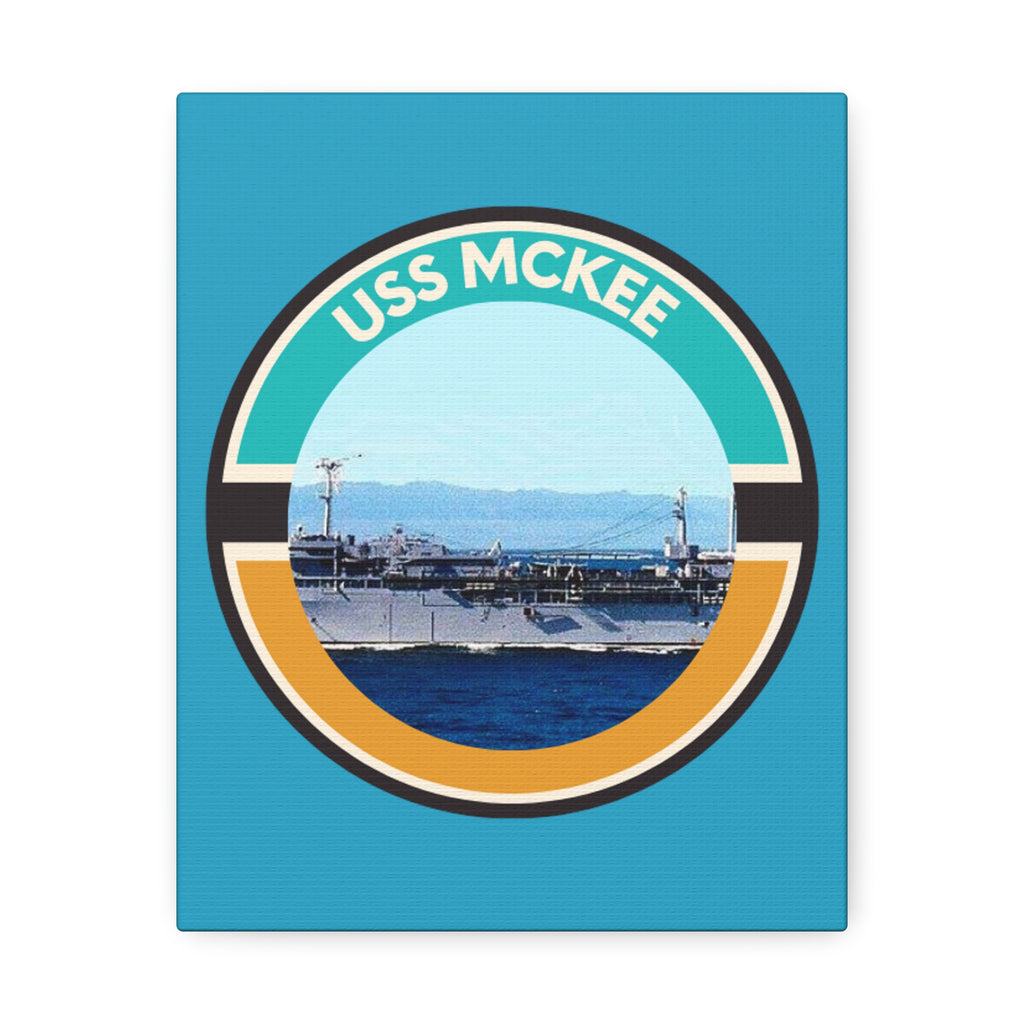 uss McKee United States Ships POD Stretched Canvas