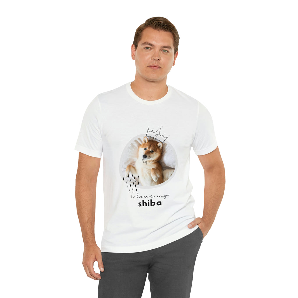 I love my Shiba Dog POD Unisex Jersey Short Sleeve Tee