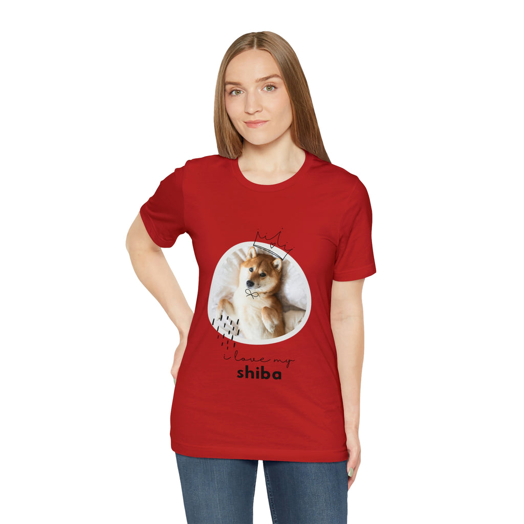 I love my Shiba Dog POD Unisex Jersey Short Sleeve Tee