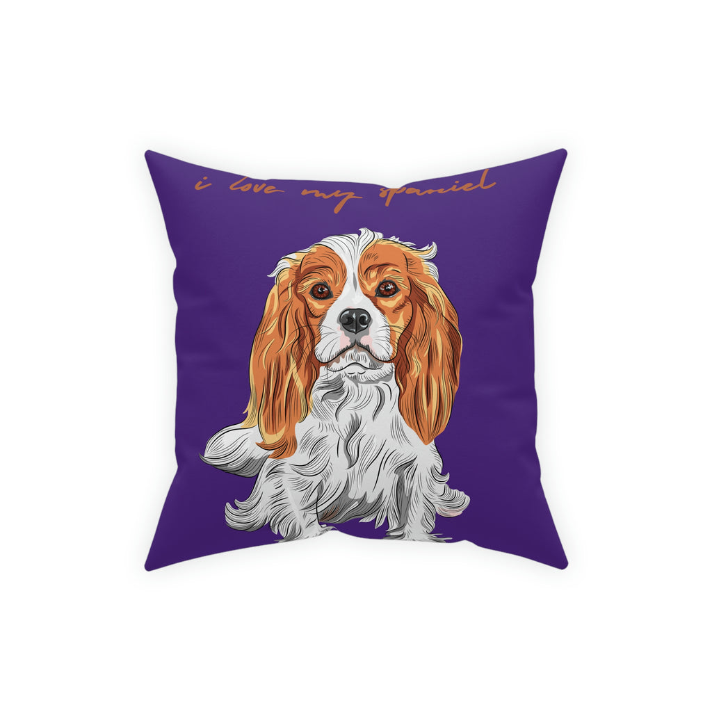 I love my Spaniel Dog POD Broadcloth Pillow