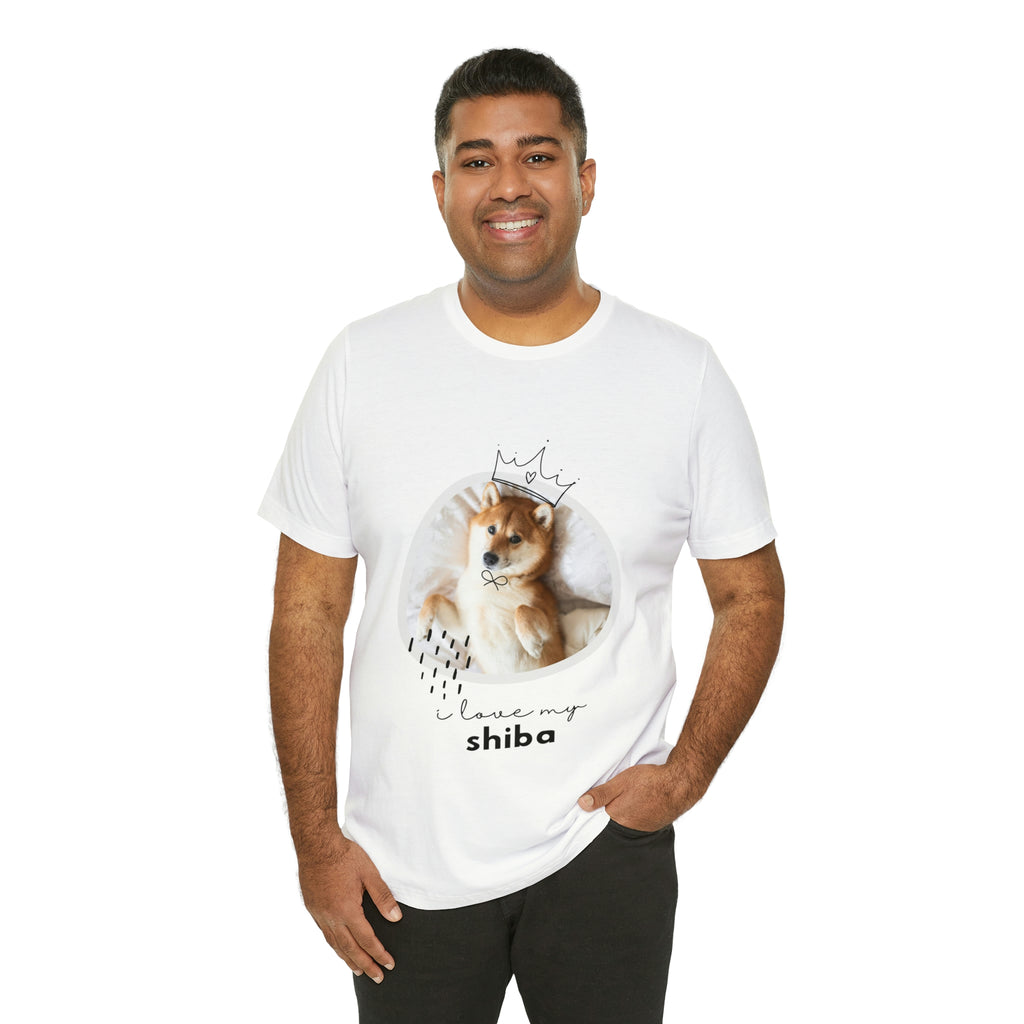 I love my Shiba Dog POD Unisex Jersey Short Sleeve Tee