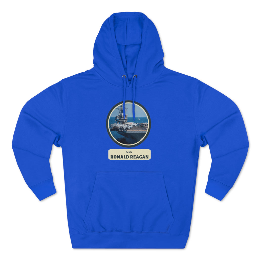 USS ronald reagan United States Ships POD Unisex Premium Pullover Hoodie