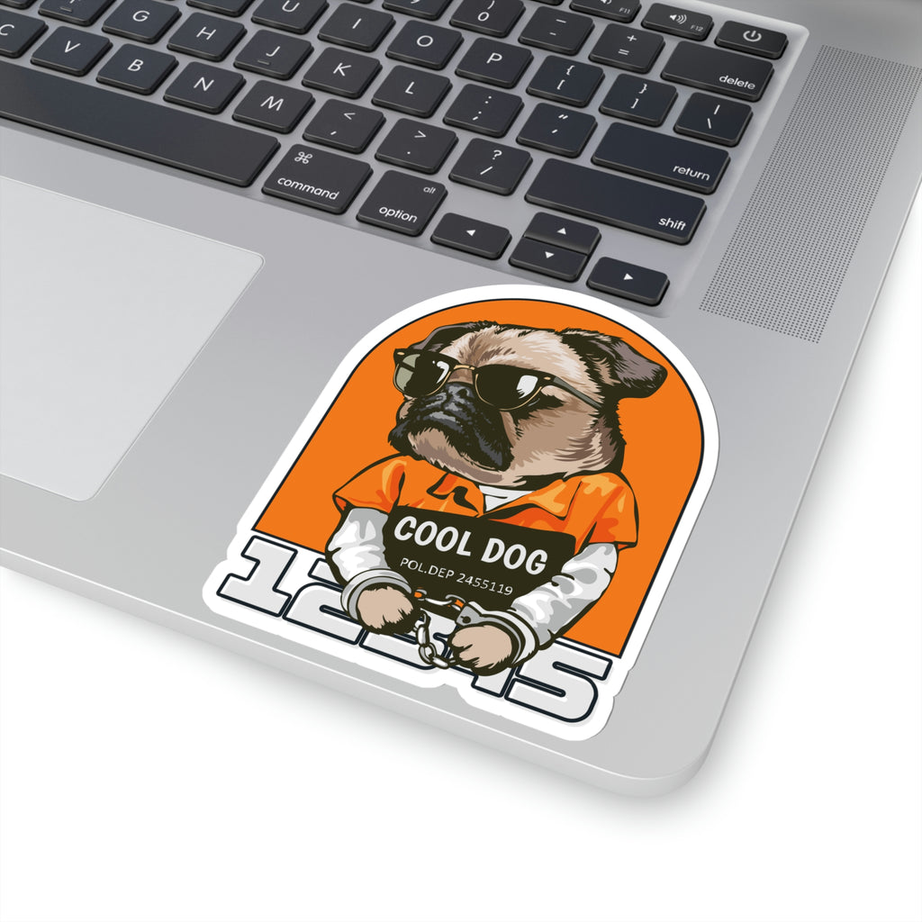 Cool Dog Kiss-Cut Stickers POD