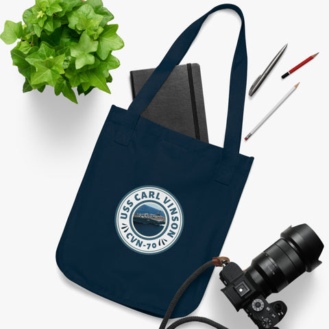 uss Carl Vinson cvn-70 United States Ships POD Organic Canvas Tote Bag