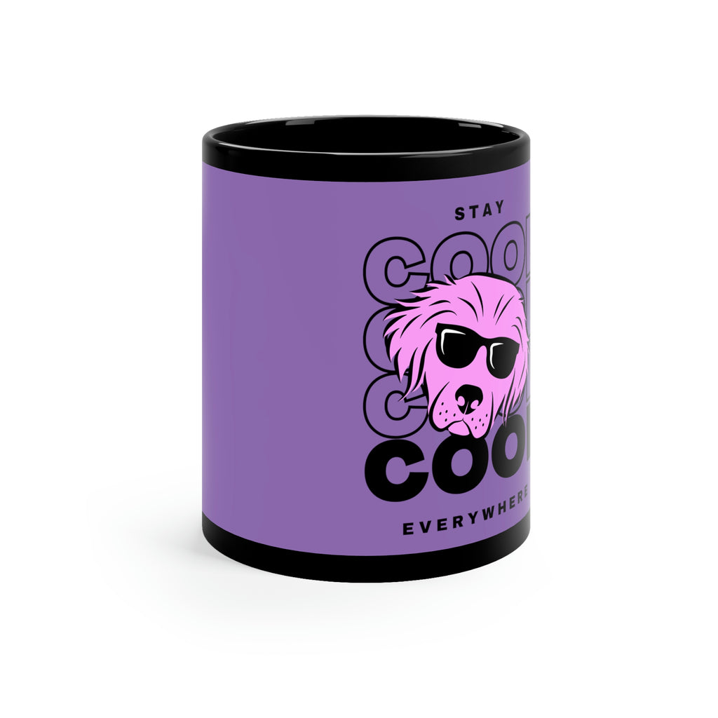 Cool Everywhere Dog POD 11oz Black Mug