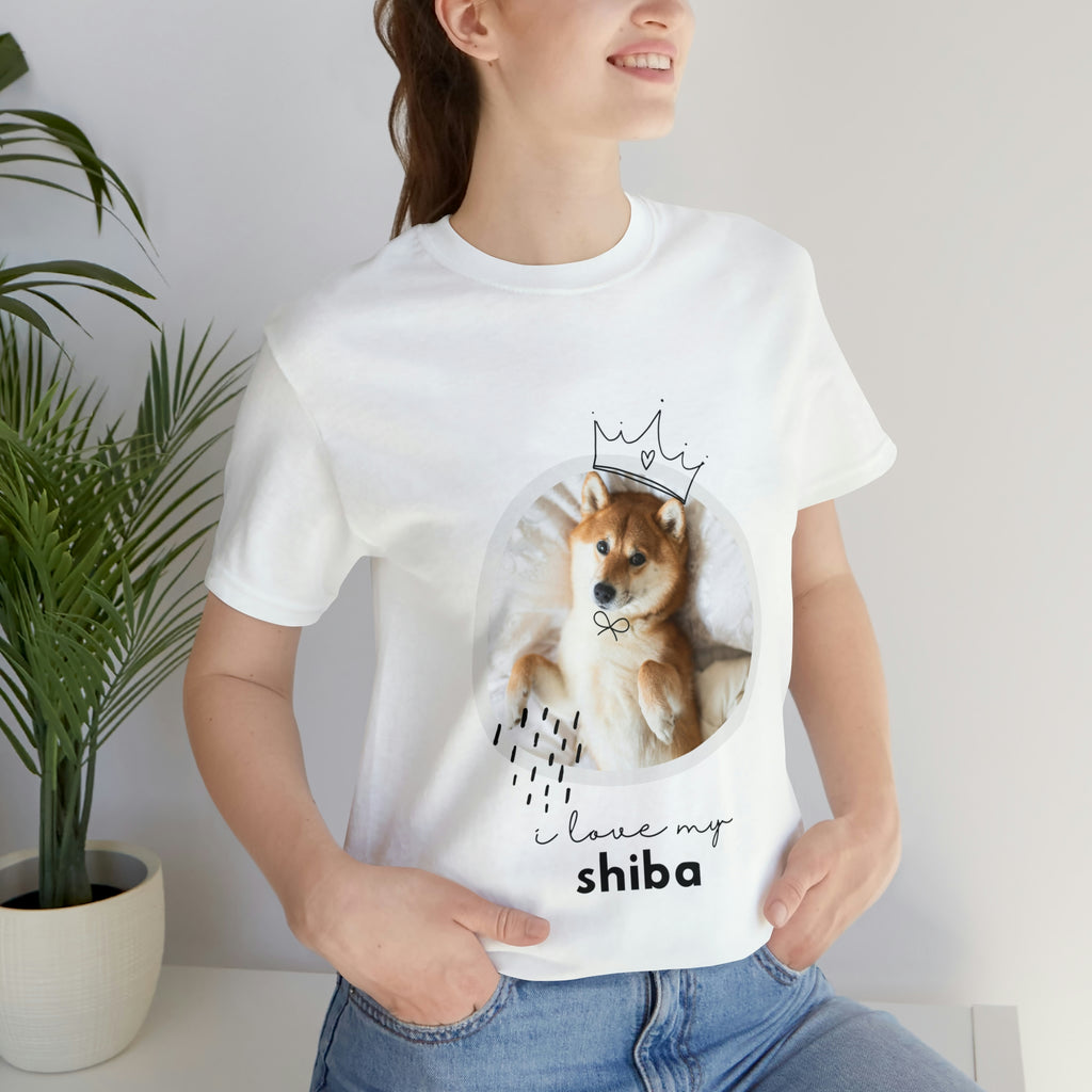 I love my Shiba Dog POD Unisex Jersey Short Sleeve Tee