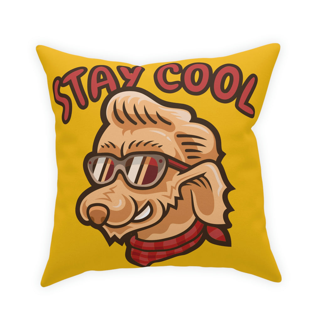 Stay Cool Dog POD Broadcloth Pillow