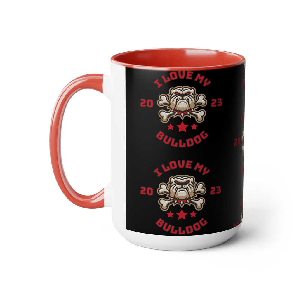 I love my Bulldog Dog POD Two-Tone Coffee Mugs, 15oz