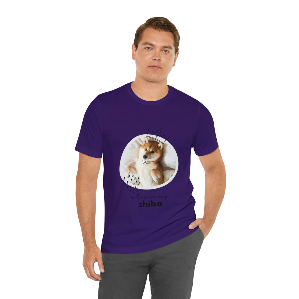 I love my Shiba Dog POD Unisex Jersey Short Sleeve Tee