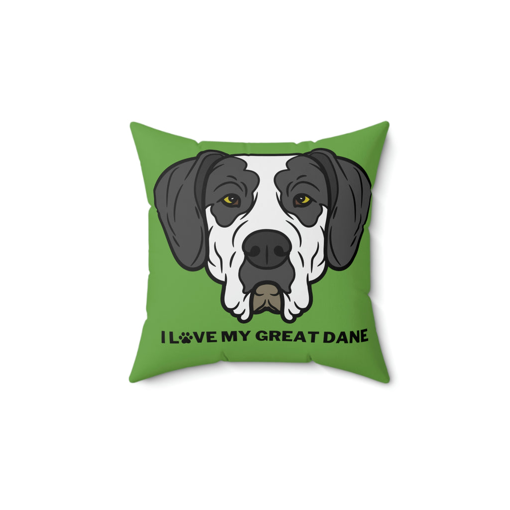 I love my Great Dane Dog POD Faux Suede Square Pillow