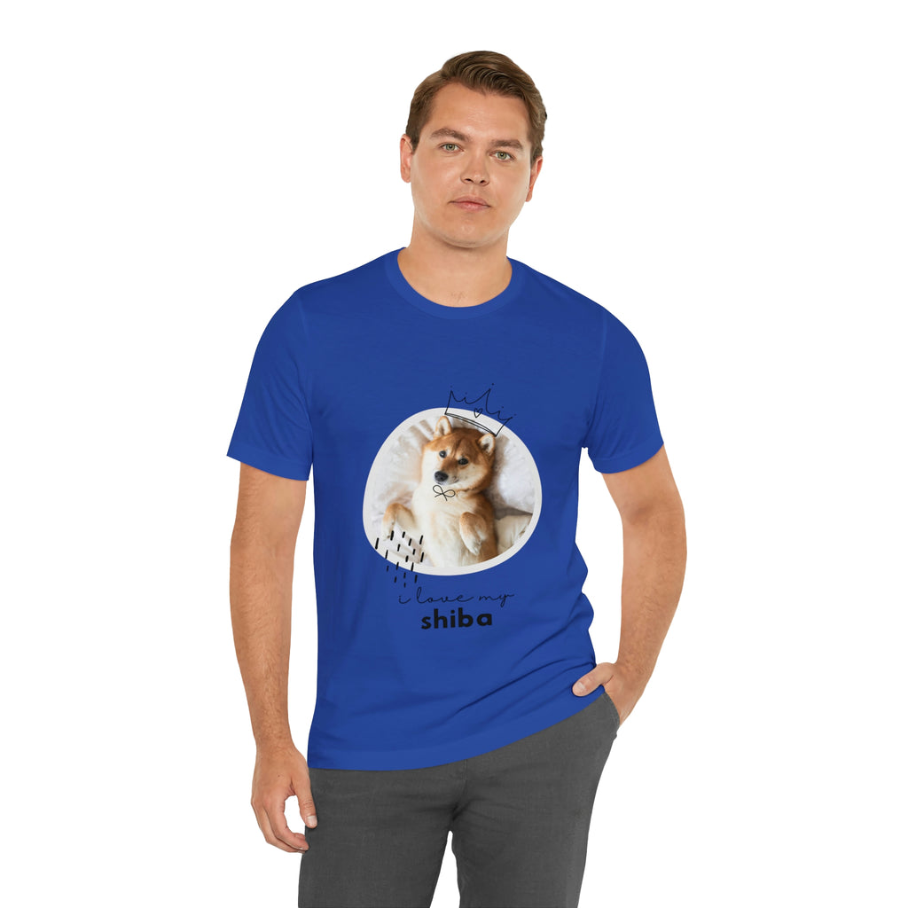 I love my Shiba Dog POD Unisex Jersey Short Sleeve Tee