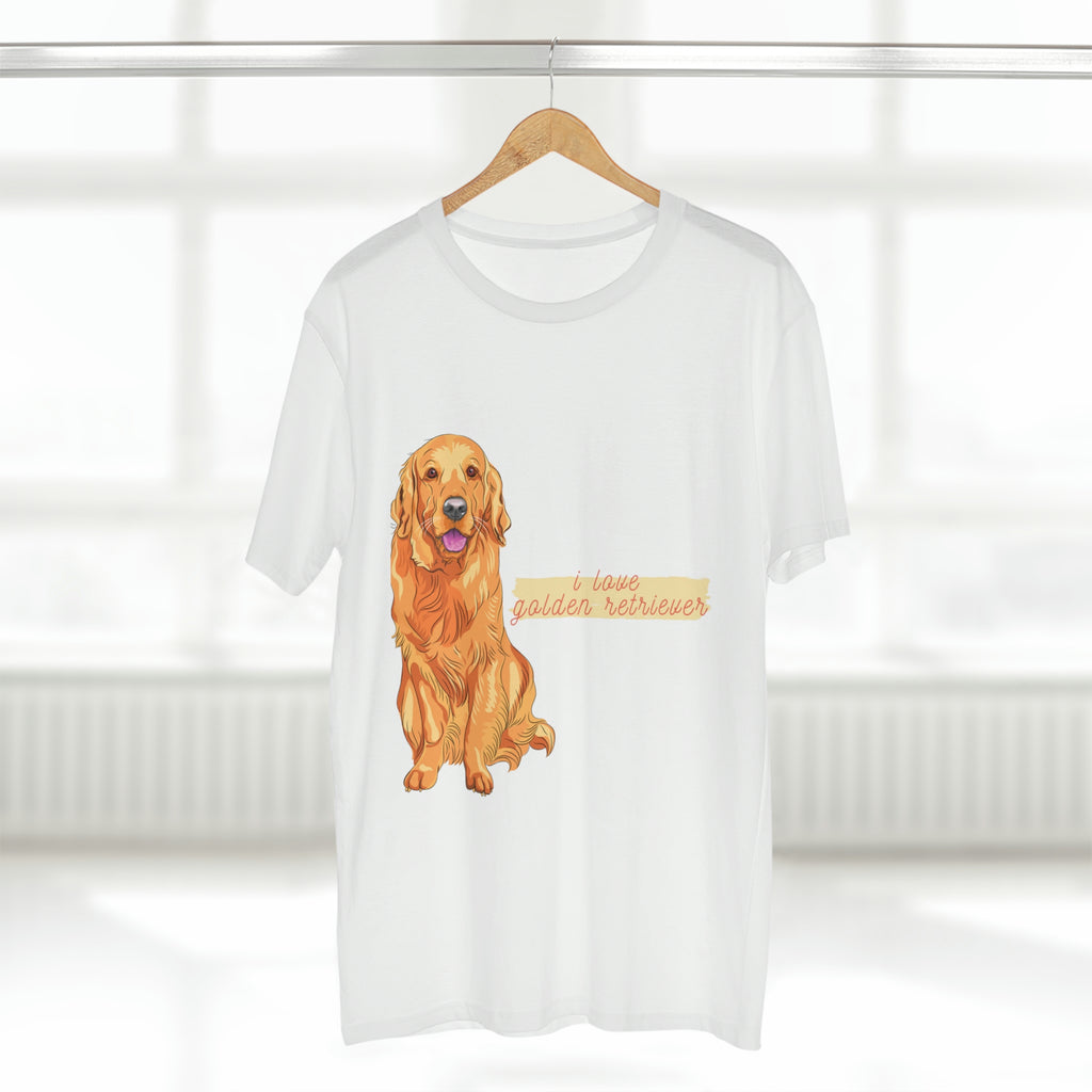 I love my Golden Retriever Dog POD Men's Staple Tee