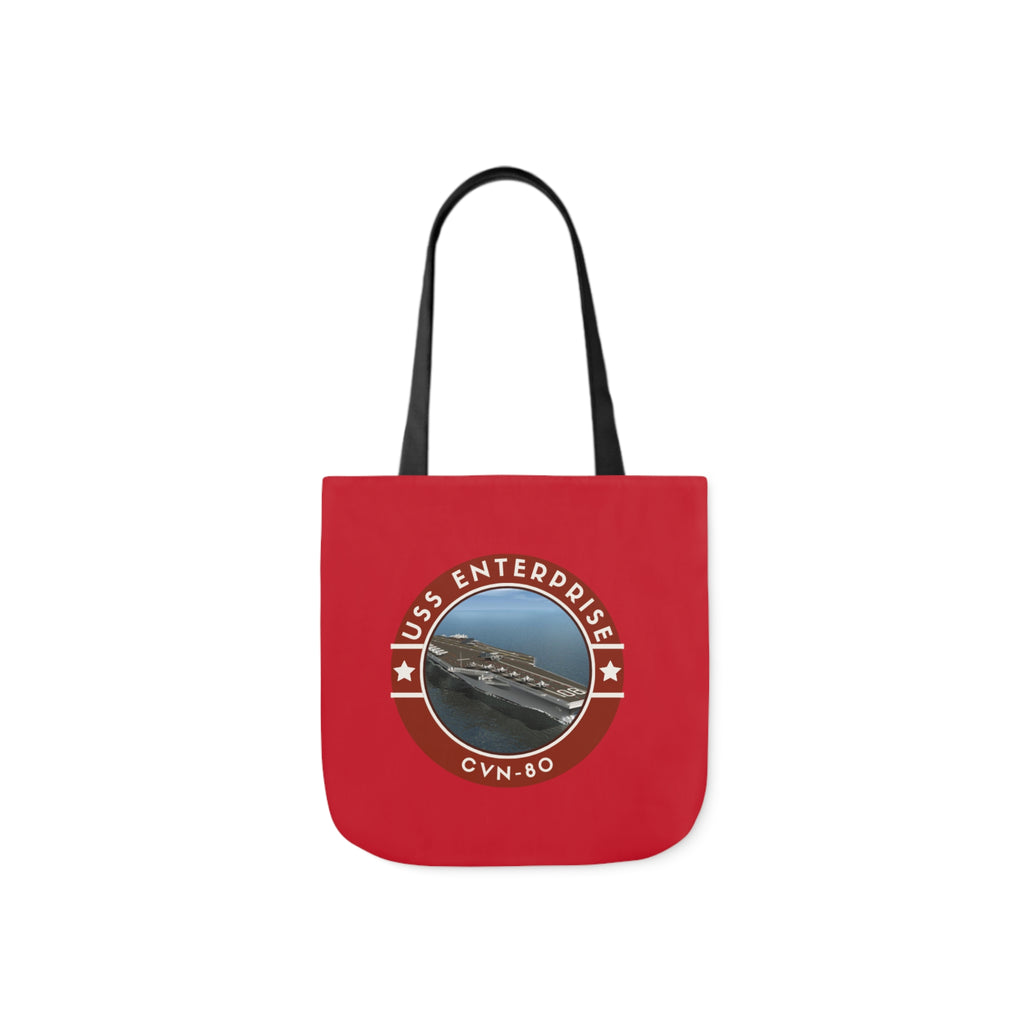 USS Enterprise CNV-80 United States Ships pod Polyester Canvas Tote Bag (AOP)